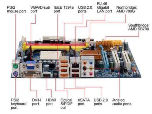 Motherboard back (REAR) panel ports – pictacademy.com